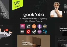 Geekfolio Elementor Creative Portfolio & Agency WordPress Theme Nulled Free Download