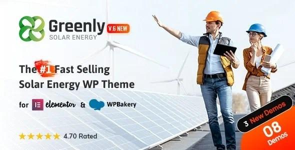 Greenly Ecology & Solar Energy WordPress Theme Nulled Free Download