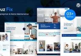 HouzFix Plumber, Handyman Services WordPress Theme Nulled Free Download