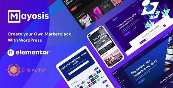 Mayosis Digital Marketplace WordPress Theme Nulled Free Download