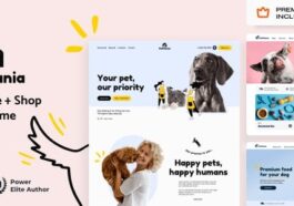 PetMania Pet Care & Shop Elementor Pro Theme Nulled Free Download