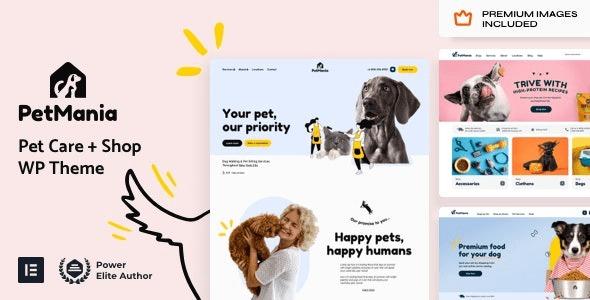 PetMania Pet Care & Shop Elementor Pro Theme Nulled Free Download