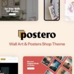 Postero Wall Art & Poster WooCommerce Theme Nulled Free Download