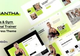 Samantha Personal Fitness Trainer WordPress Theme Nulled Free Download