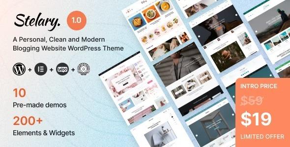 Stelary Blog Magazine WordPress Theme Nulled Free Download