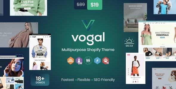 Vogal Multipurpose Shopify Theme Nulled Free Download