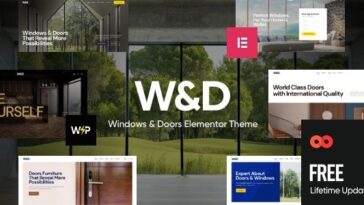 W&D Windows & Doors Company WordPress Theme Nulled Free Download