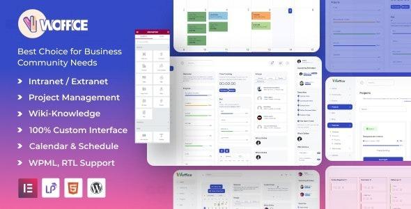 Woffice Multipurpose IntranetExtranet WordPress Theme Nulled Free Download