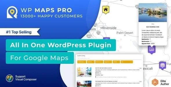 WordPress Plugin for Google Maps WP MAPS PRO Nulled Free Download