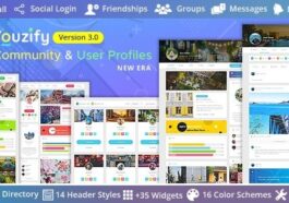 Youzify (formerly Youzer) BuddyPress Community & WordPress User Profile Plugin Nulled Free Download