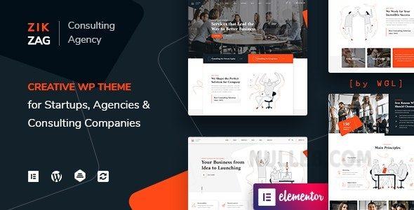 ZikZag Consulting & Agency WordPress Theme Nulled Free Download