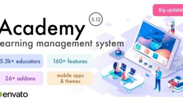Academy Learning Management System All Addons Pack Nulled Free Download