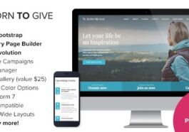 Born To Give Charity Crowdfunding Responsive WordPress Theme Nulled Free Download
