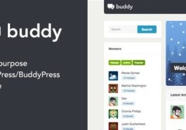 Buddy Simple WordPress & BuddyPress Theme Nulled Free Download