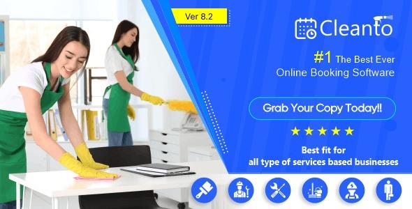 Cleanto Bookings management system for cleaners and cleaning companies Nulled Free Download