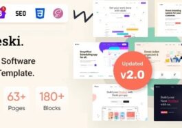 Deski Software, SaaS & Startup React Js Template Nulled Free Download