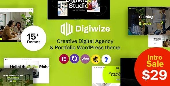 Digiwize Digital Agency & Creative Portfolio WordPress Theme Nulled Free Download