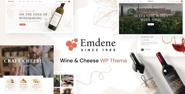 Emdene Wine & Cheese WordPress Theme Nulled Free Download