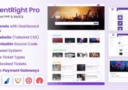 EventRight Pro Ticket Sales and Event Booking & Management System with Website & Web Panels (SaaS) Nulled Free Download