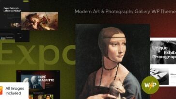 Expo Modern Art & Photography Gallery WordPress Theme Nulled Free Download