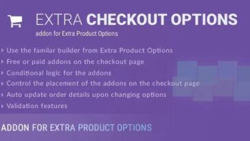 Extra Checkout Options addon for Extra Product Options plugin Nulled Free Download