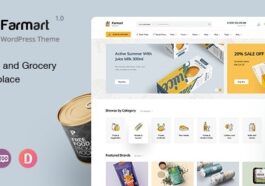 Farmart Organic & Grocery Marketplace WordPress Theme Nulled Free Download