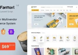Farmart Single or Multivendor Laravel eCommerce System Nulled Free Download