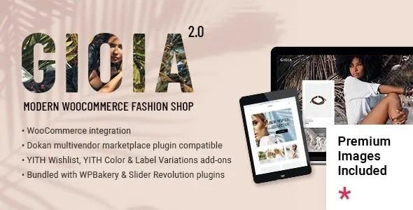 Gioia Modern Fashion Shop WordPress Theme Nulled Free Download