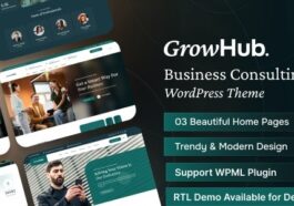 GrowHub Business Consulting WordPress Theme Nulled Free Download