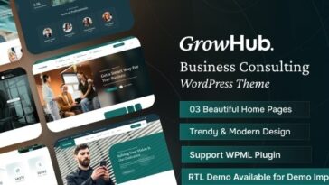 GrowHub Business Consulting WordPress Theme Nulled Free Download
