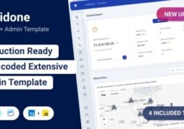 Midone React Admin Dashboard Template + HTML Nulled Free Download