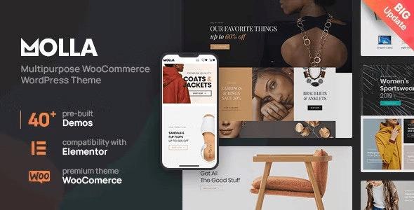 Molla Multi-Purpose WooCommerce Theme Nulled Free Download