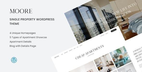 Moore Single Property WordPress Theme Nulled Free Download
