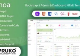 NOA Bootstrap Admin Dashboard HTML Template Nulled Free Download