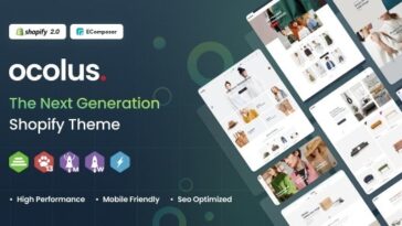 Ocolus Classic & Creative Shopify Theme Nulled Free Download