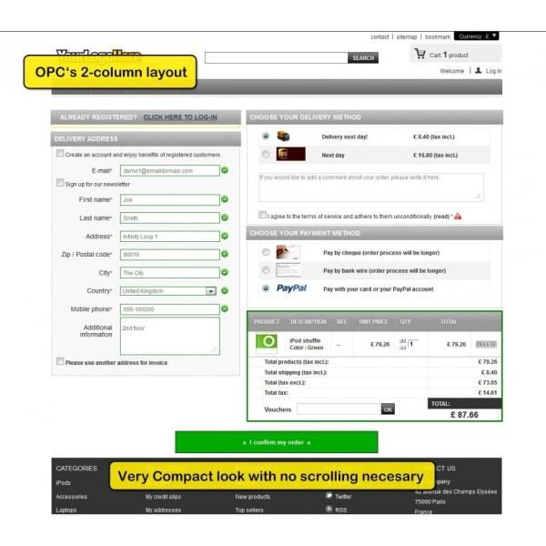 One Page Checkout for Prestashop by PrestaSmart Nulled Free Download