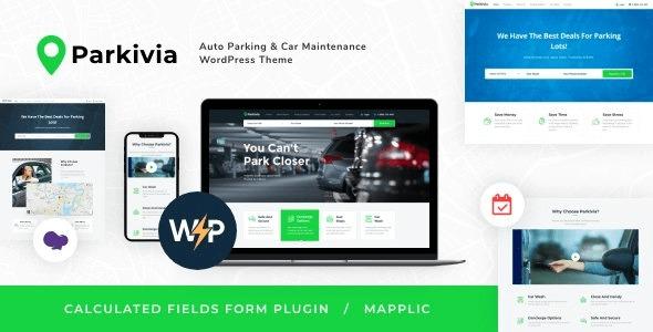 Parkivia Auto Parking & Car Maintenance WordPress Theme Nulled Free Download