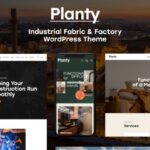 Planty Industrial Fabric & Factory WordPress Theme Nulled Free Download