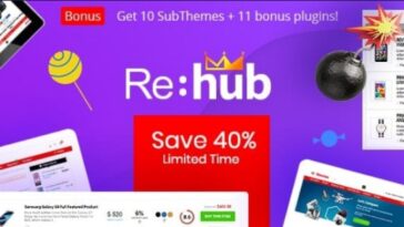REHub Price Comparison, Affiliate Marketing, Multi Vendor Store, Community Theme Nulled Free Download