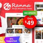 Ranna Food & Recipe WordPress Theme + RTL Nulled Free Download