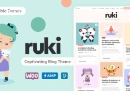 Ruki A Captivating Personal Blog Theme Nulled Free Download