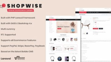 Shopwise Laravel Ecommerce Multilingual System Nulled Free Download