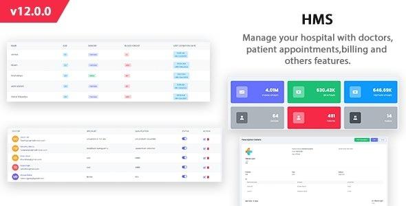 Smart Hospital HMS Laravel Hospital Management System Appointment Booking InfyHMS Nulled Free Download