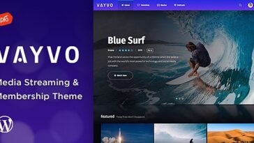 Vayvo Media Streaming & Membership Theme Nulled Free Download