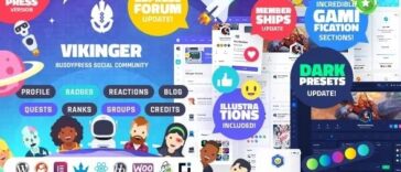 Vikinger BuddyPress and GamiPress Social Community Nulled Free Download