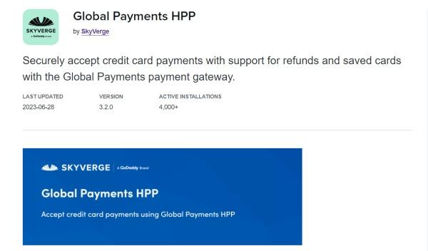 WooCommerce Global Payments HPP Nulled Free Download