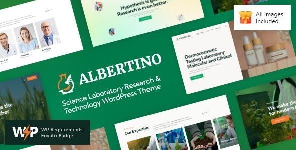 Albertino Science Laboratory Research & Technology WordPress Theme Nulled Free Download