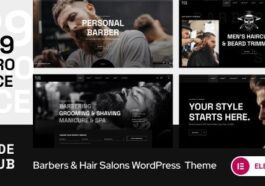 BladeHub Barber Shop & Hairdressers WordPress Theme Nulled Free Download