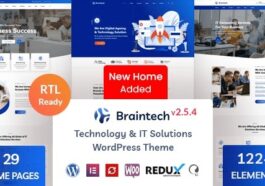 Braintech Technology & IT Solutions WordPress Theme Nulled Free Download