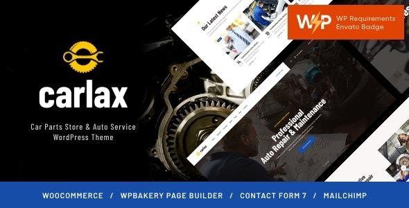 Carlax Car Parts Store & Auto Service WordPress Theme Nulled Free Download